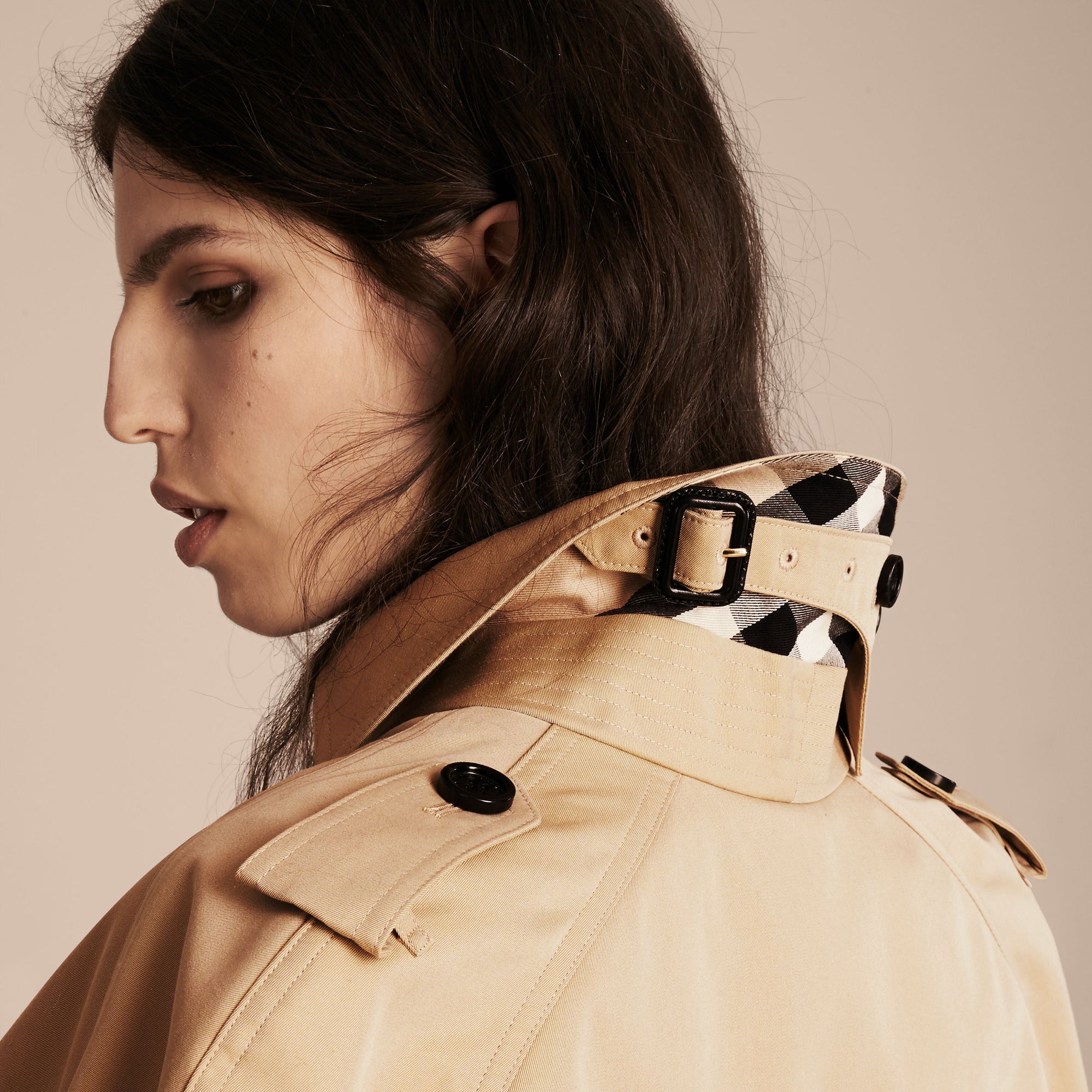 HONEY Cape trench en gabardine de coton