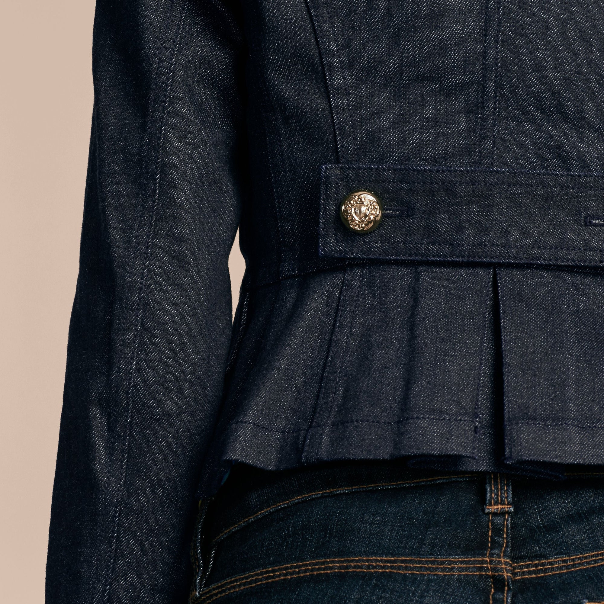 INDIGO Veste militaire en denim stretch