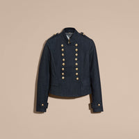 INDIGO Veste militaire en denim stretch