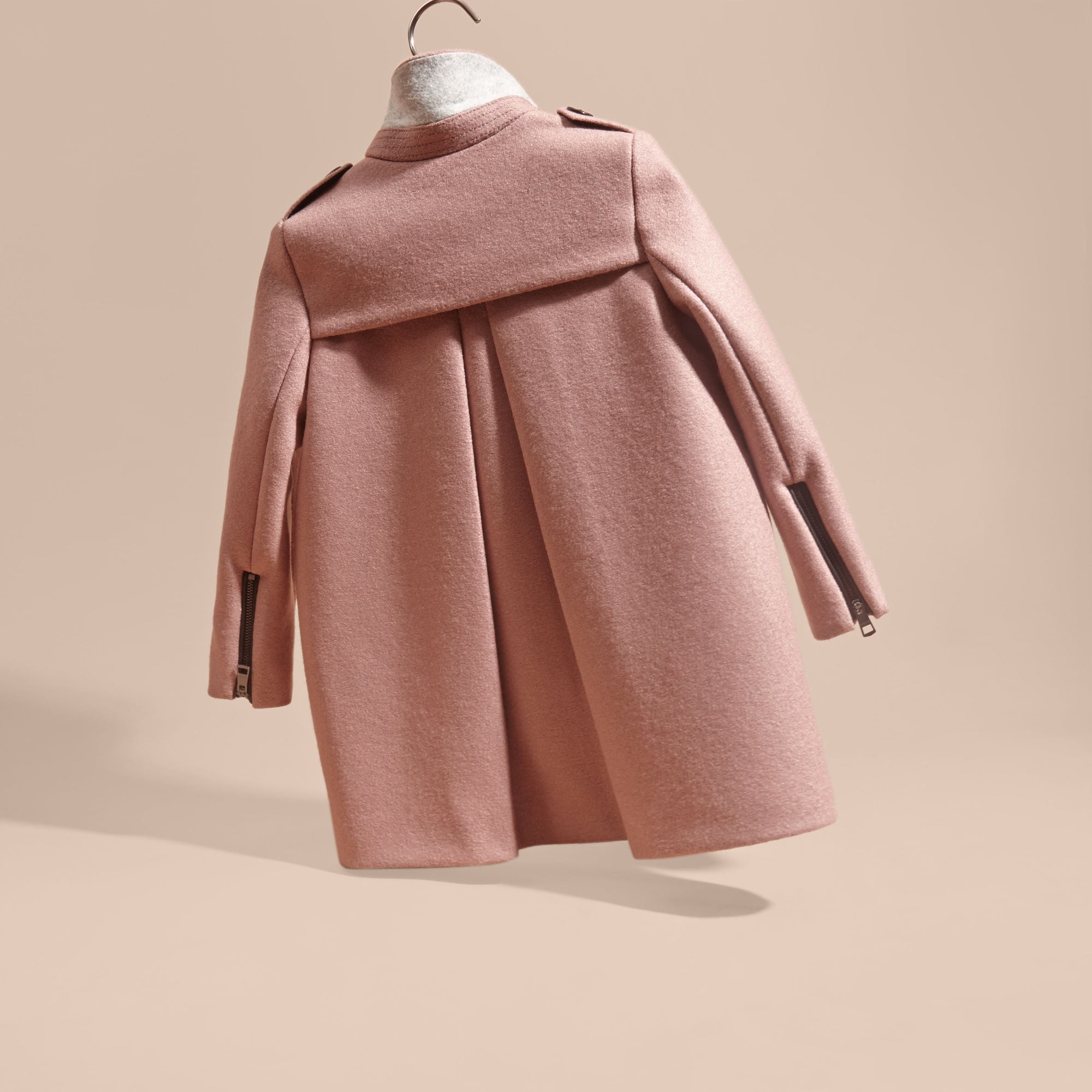 PALE ASH ROSE Manteau en laine avec zip