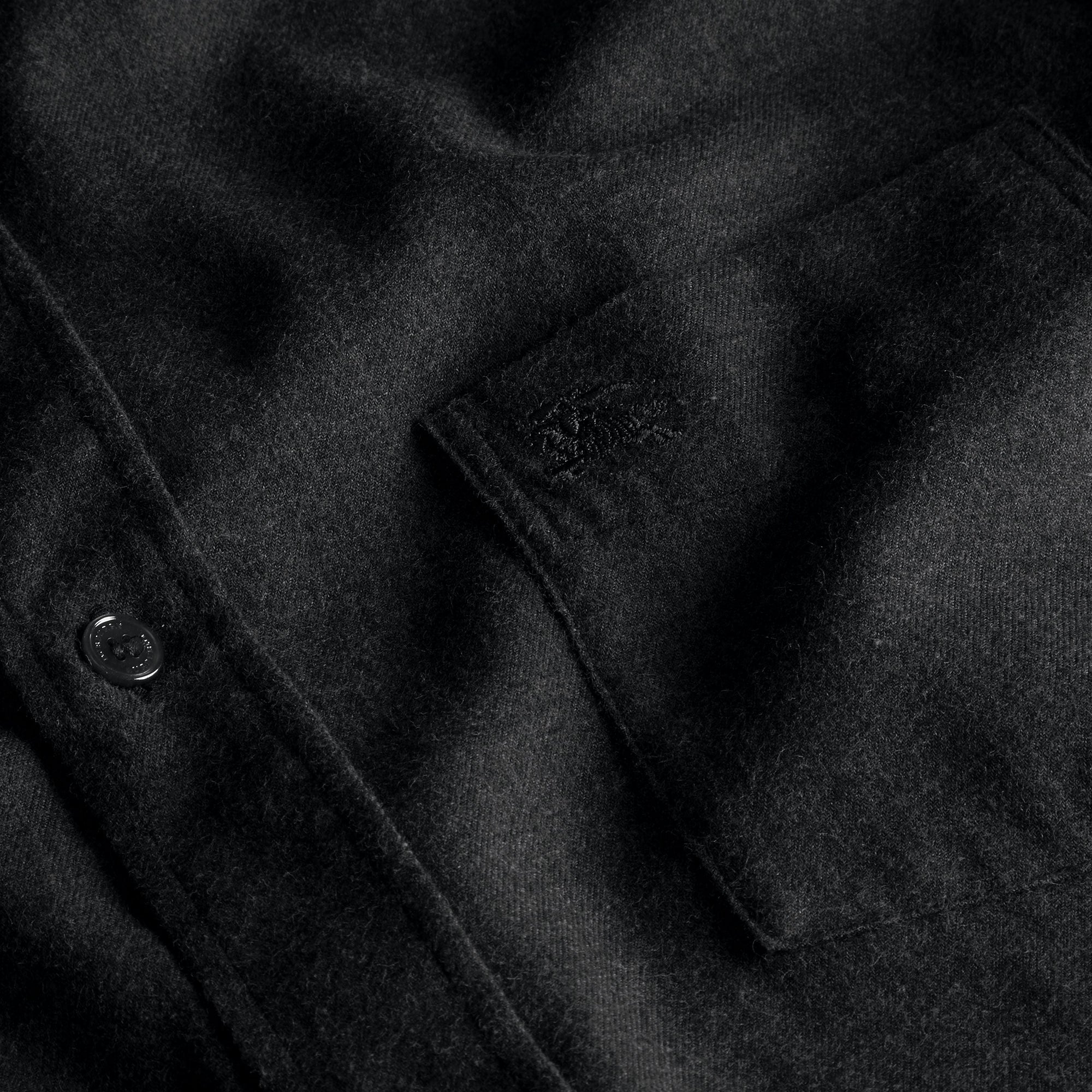 CHARCOAL MELANGE Chemise en flanelle de coton à motif check