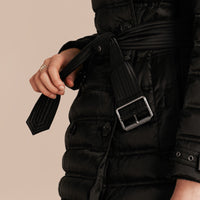 BLACK Doudoune longue rembourrée en duvet