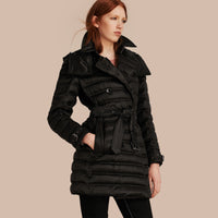 BLACK Doudoune longue rembourrée en duvet