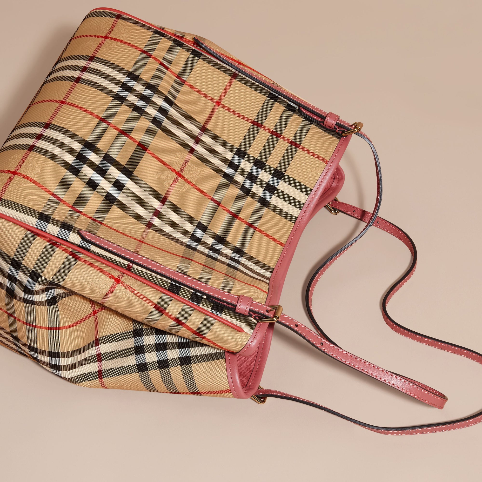 HONEY/ANTIQUE ROSE Petit sac The Canter avec motif Horseferry check