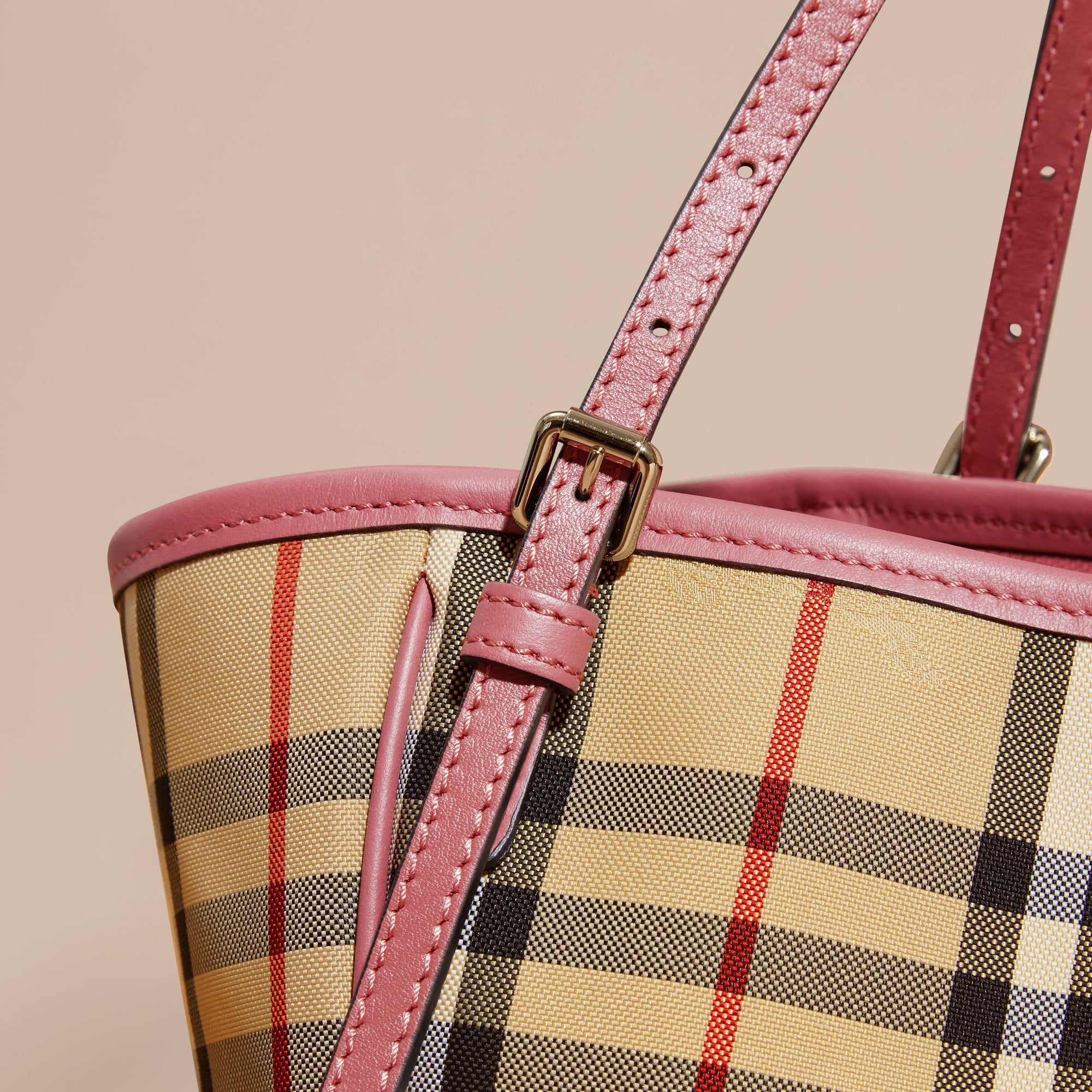 HONEY/ANTIQUE ROSE Petit sac The Canter avec motif Horseferry check