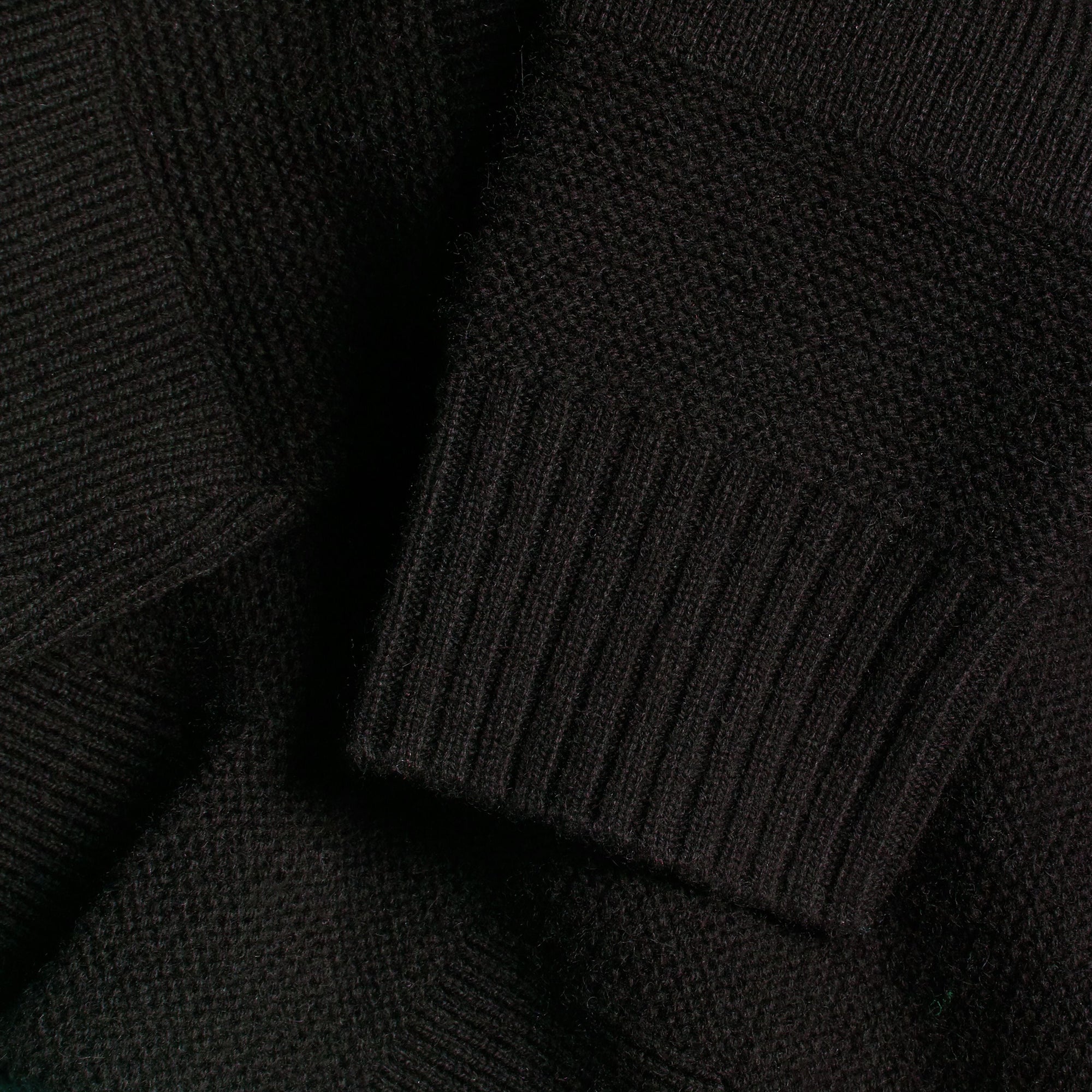 BLACK Pull en maille de laine et cachemire à motif check