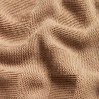 CAMEL Pull en maille de laine et cachemire à motif check