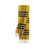 GORSE YELLOW Mini écharpe classique en cachemire à motif check