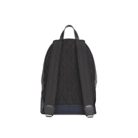 NAVY/BLACK Sac à dos à motif London check et bordures en cuir