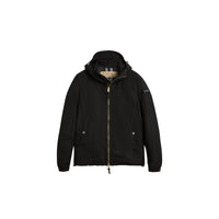 BLACK Veste légère à capuche en matière technique
