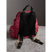 PLUM PINK Sac The Rucksack moyen en nylon technique et cuir