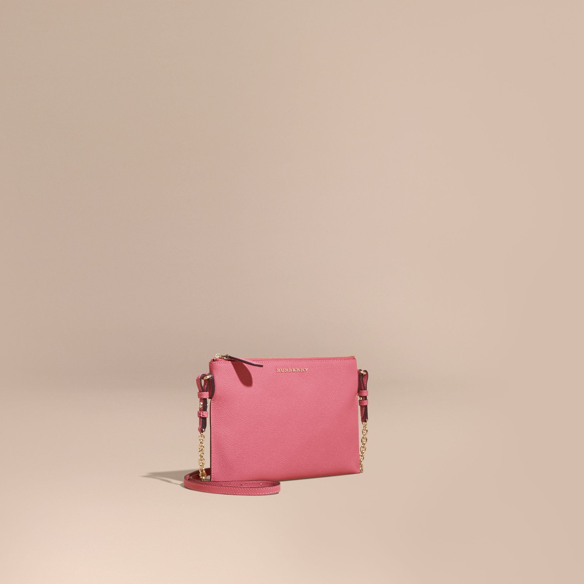 PINK AZALEA Clutch en cuir doublé du motif check