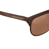 BLACK Lunettes de soleil carrées avec face texturée
