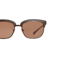 BLACK Lunettes de soleil carrées avec face texturée