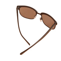 BLACK Lunettes de soleil carrées avec face texturée