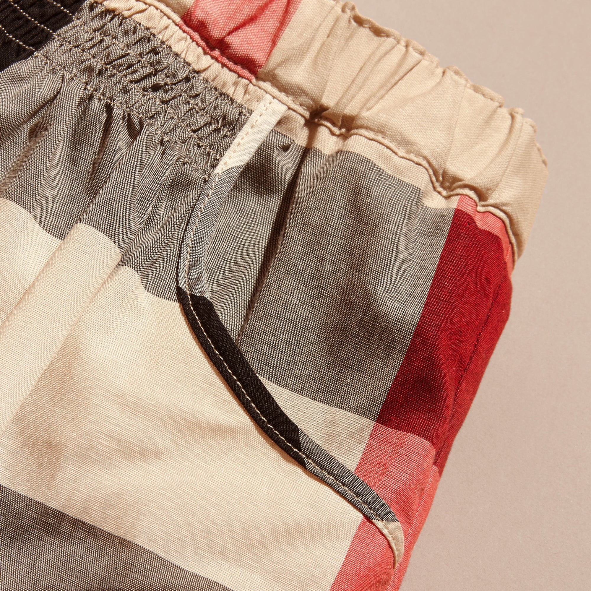 NEW CLASSIC CHECK Jupe ruchée en coton check