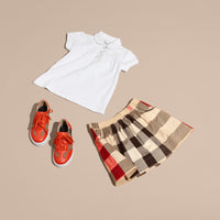 NEW CLASSIC CHECK Jupe ruchée en coton check