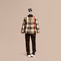 NEW CLASSIC CHECK Chemisier en coton à motif check avec nervures
