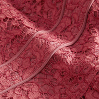 PINK AZALEA Robe en macramé de dentelle à mancherons