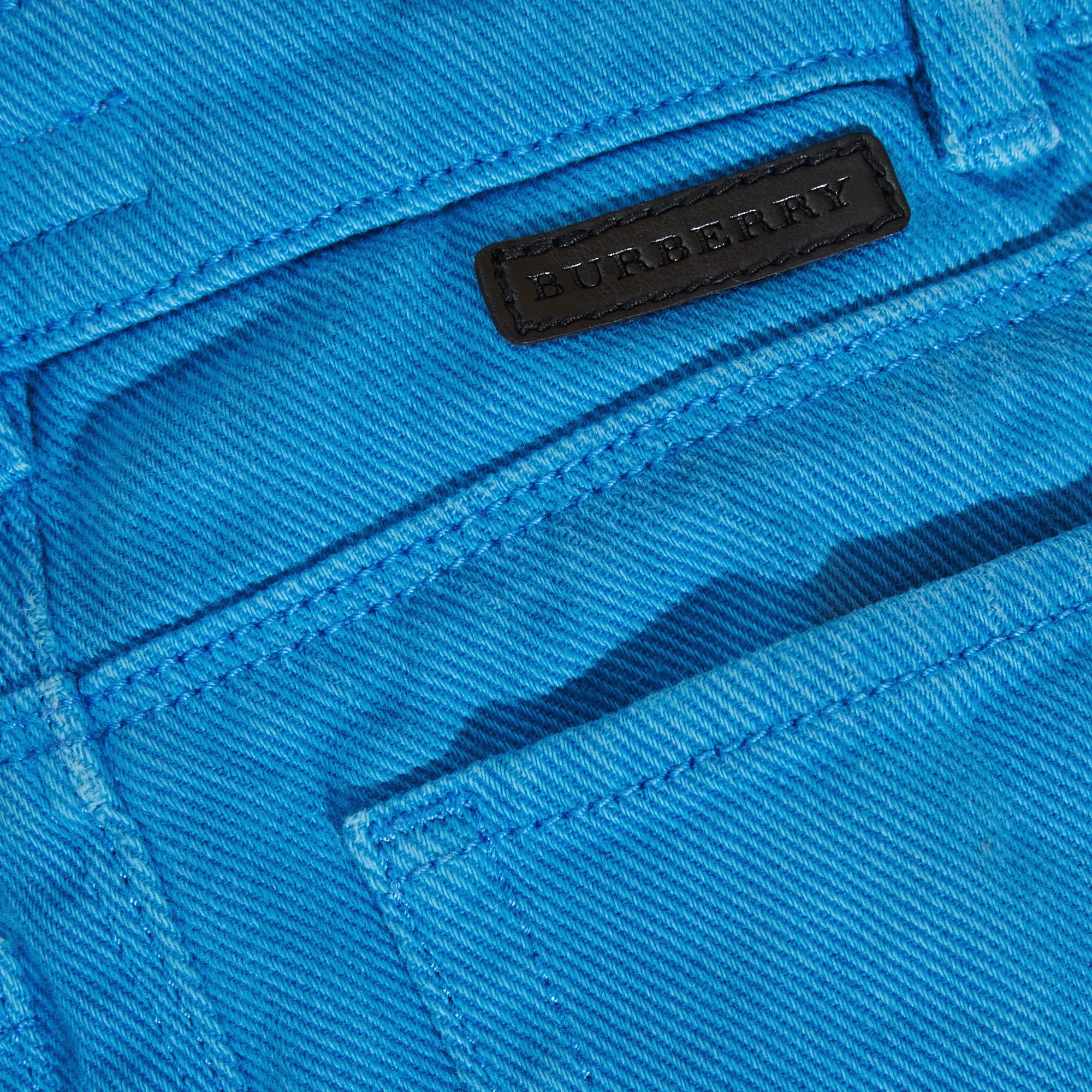 CHALK BLUE Jean skinny avec détails check