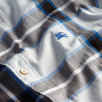 LIGHT BLUE Chemise en coton à motif check