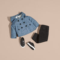 STONE BLUE Veste en denim à capuche