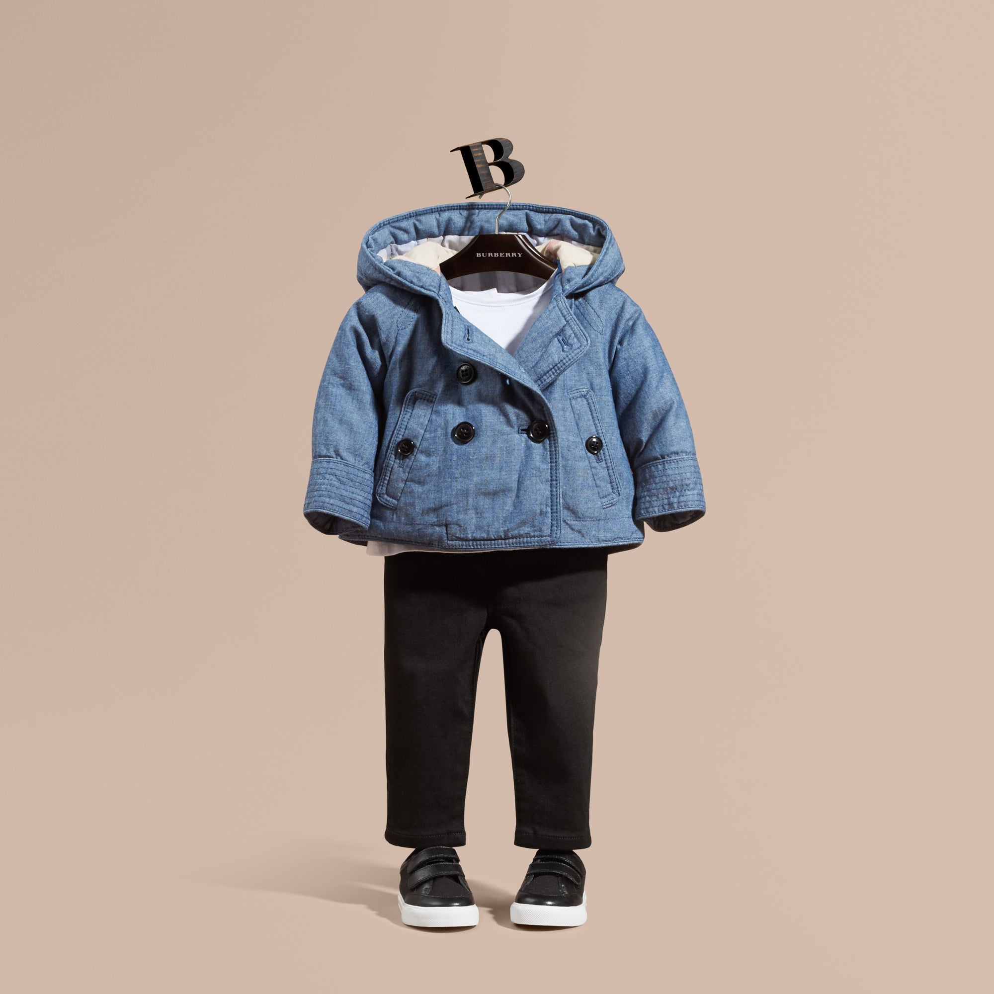 STONE BLUE Veste en denim à capuche