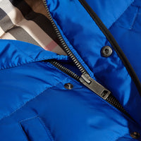 BRILLIANT BLUE Veste sans manches rembourrée avec capuche