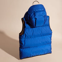 BRILLIANT BLUE Veste sans manches rembourrée avec capuche