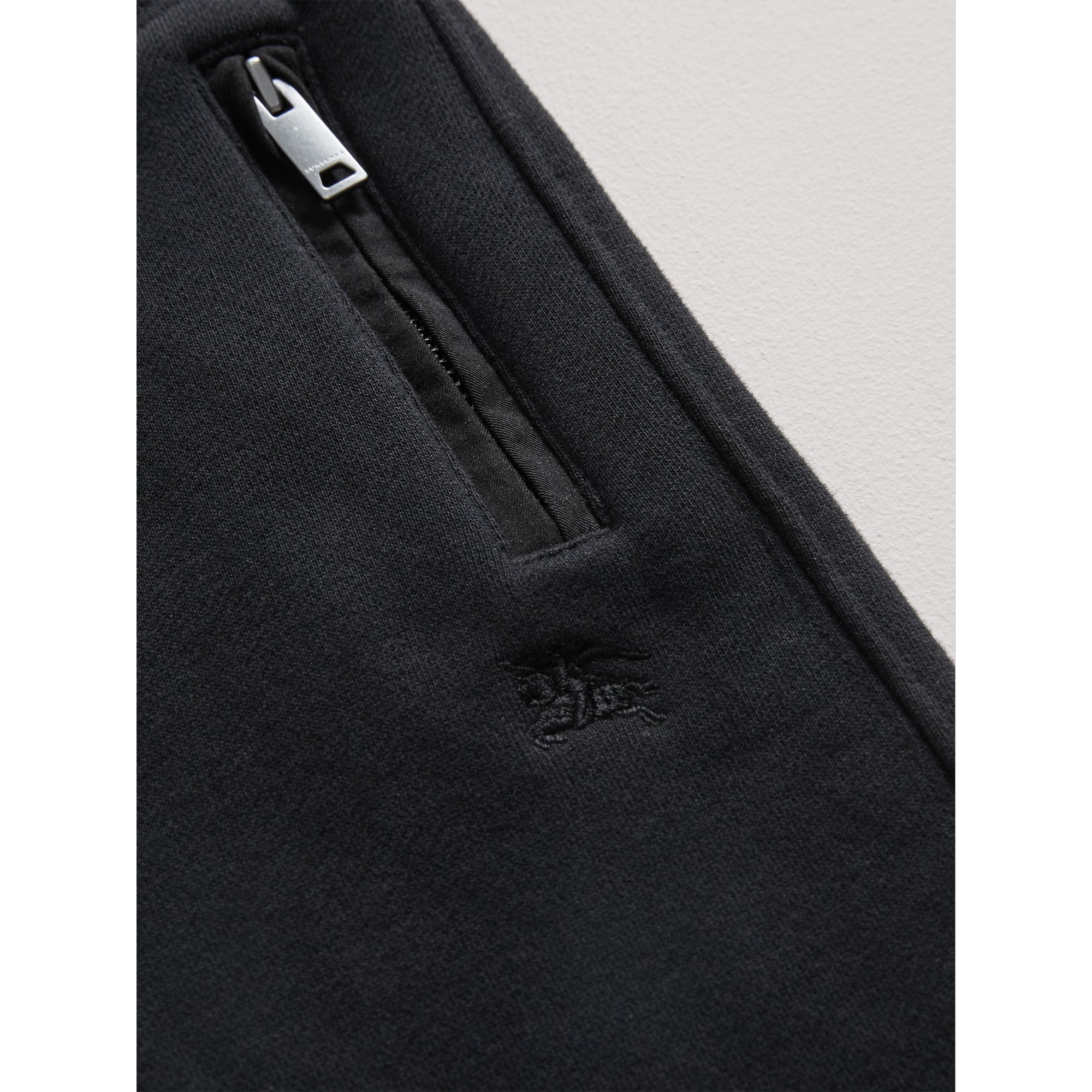BLACK Pantalon de survêtement en coton avec cordon de serrage