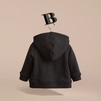 BLACK Haut en coton avec capuche à motif check