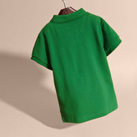 BRIGHT PIGMENT GREEN Polo avec patte à motif check