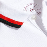 CLARET Polo en piqué de coton à rayures