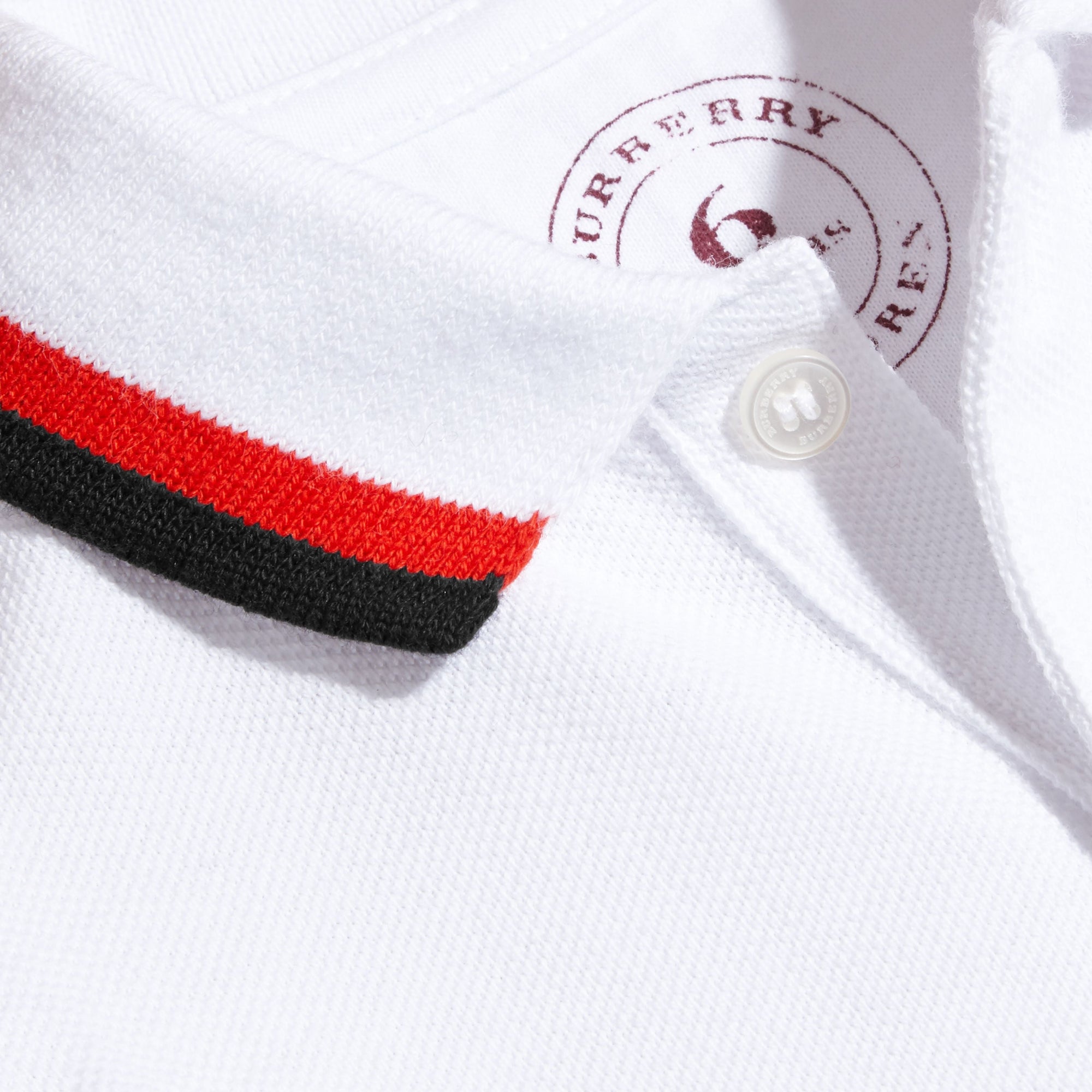 CLARET Polo en piqué de coton à rayures