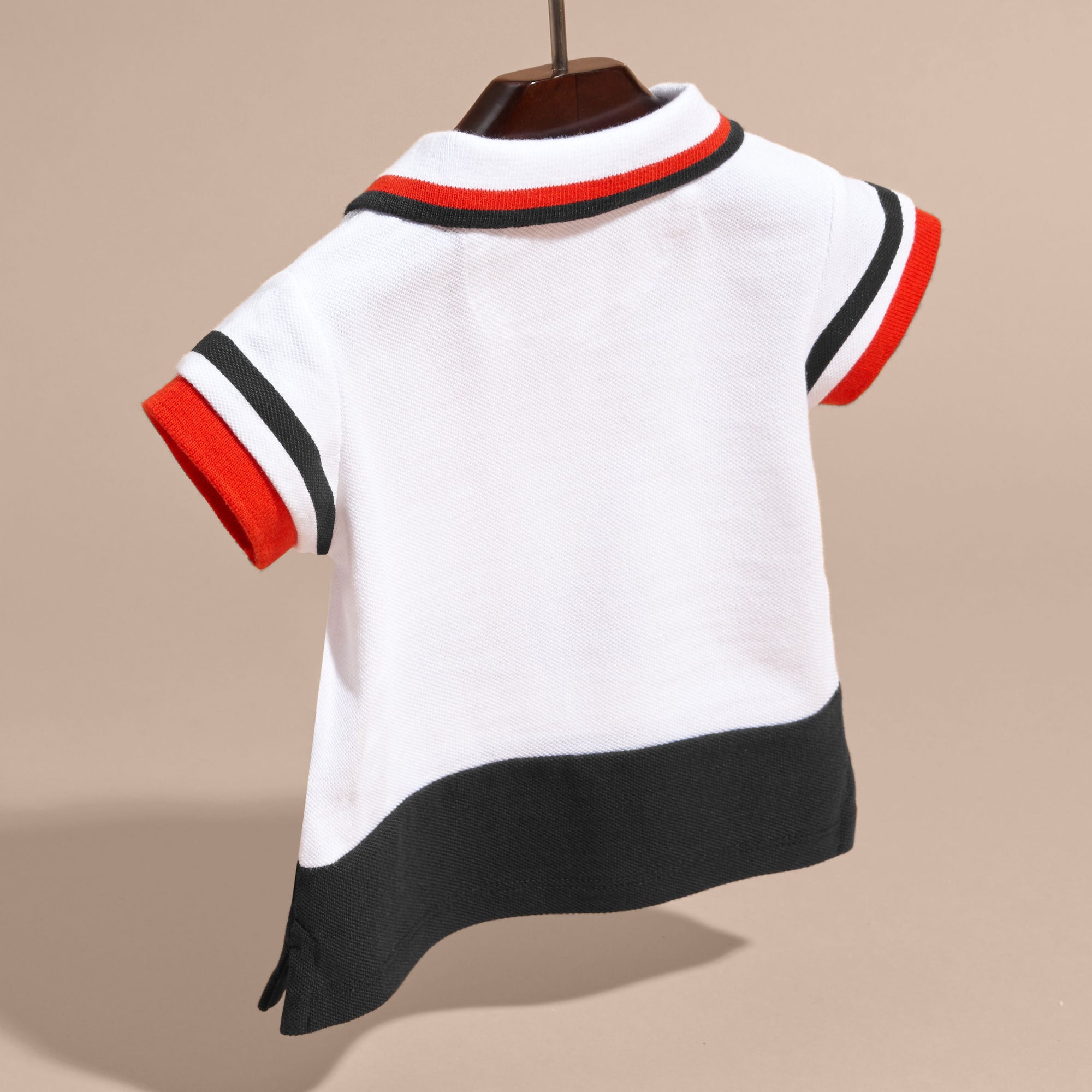 CLARET Polo en piqué de coton à rayures