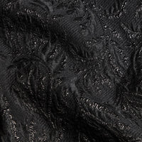 BLACK Sweat-shirt en coton mélangé à manches courtes avec devant en jacquard