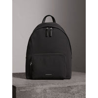 BLACK Sac à dos en tissu technique avec détails en cuir