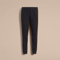 BLACK Pantalon de survêtement en maille de coton mélangé