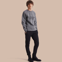 BLACK Pantalon de survêtement en maille de coton mélangé