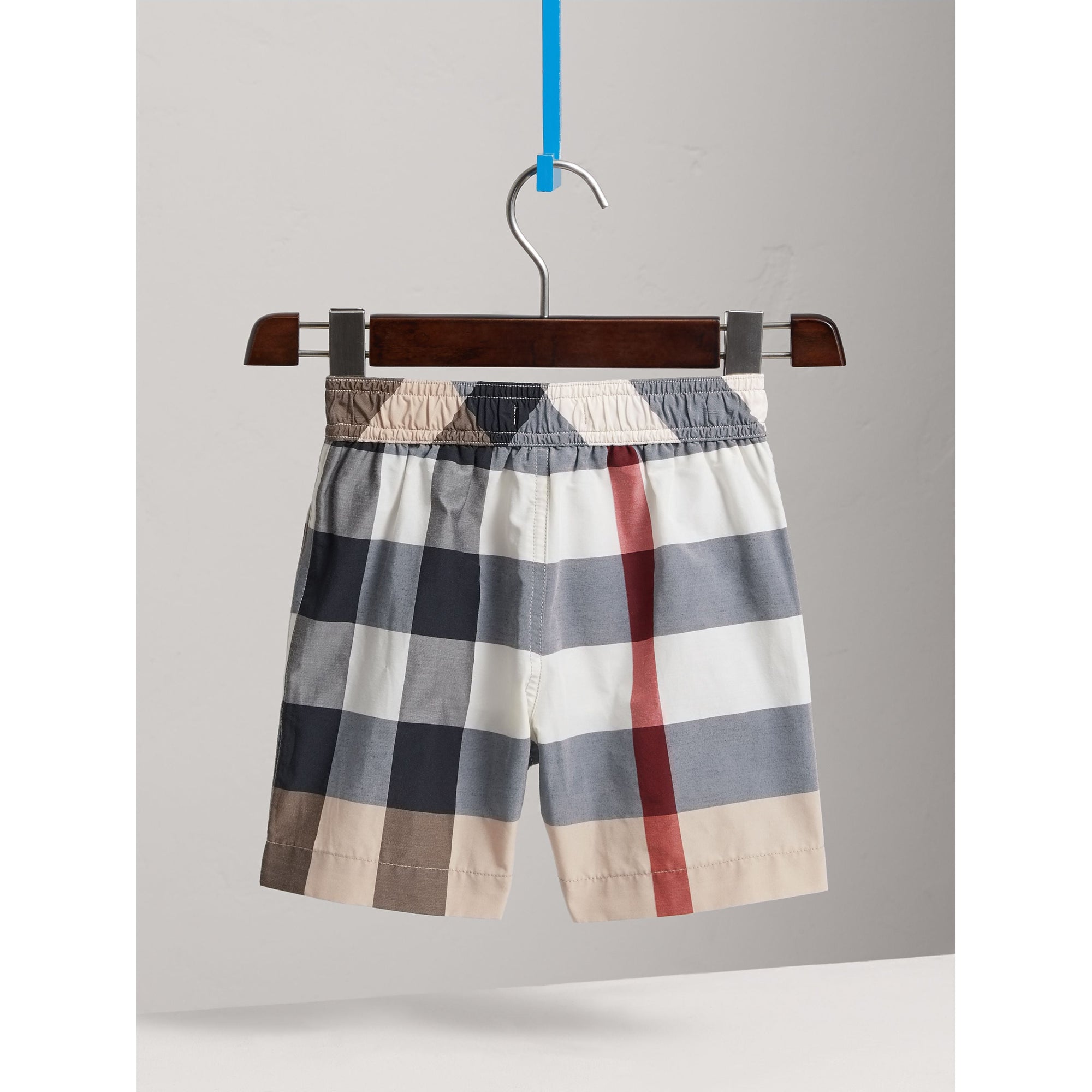 NEW CLASSIC CHECK Short de bain en coton technique à motif check