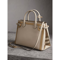 LIMESTONE Sac The Banner medium en cuir avec appliqués ton sur ton