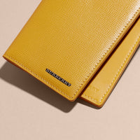 LARCH YELLOW Portefeuille continental en cuir London