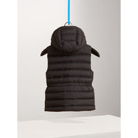 BLACK Veste sans manches rembourrée en duvet avec capuche amovible