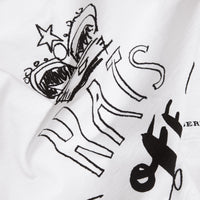 WHITE T-shirt en coton avec motif Hats off