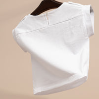 WHITE T-shirt en coton avec motif Hats off
