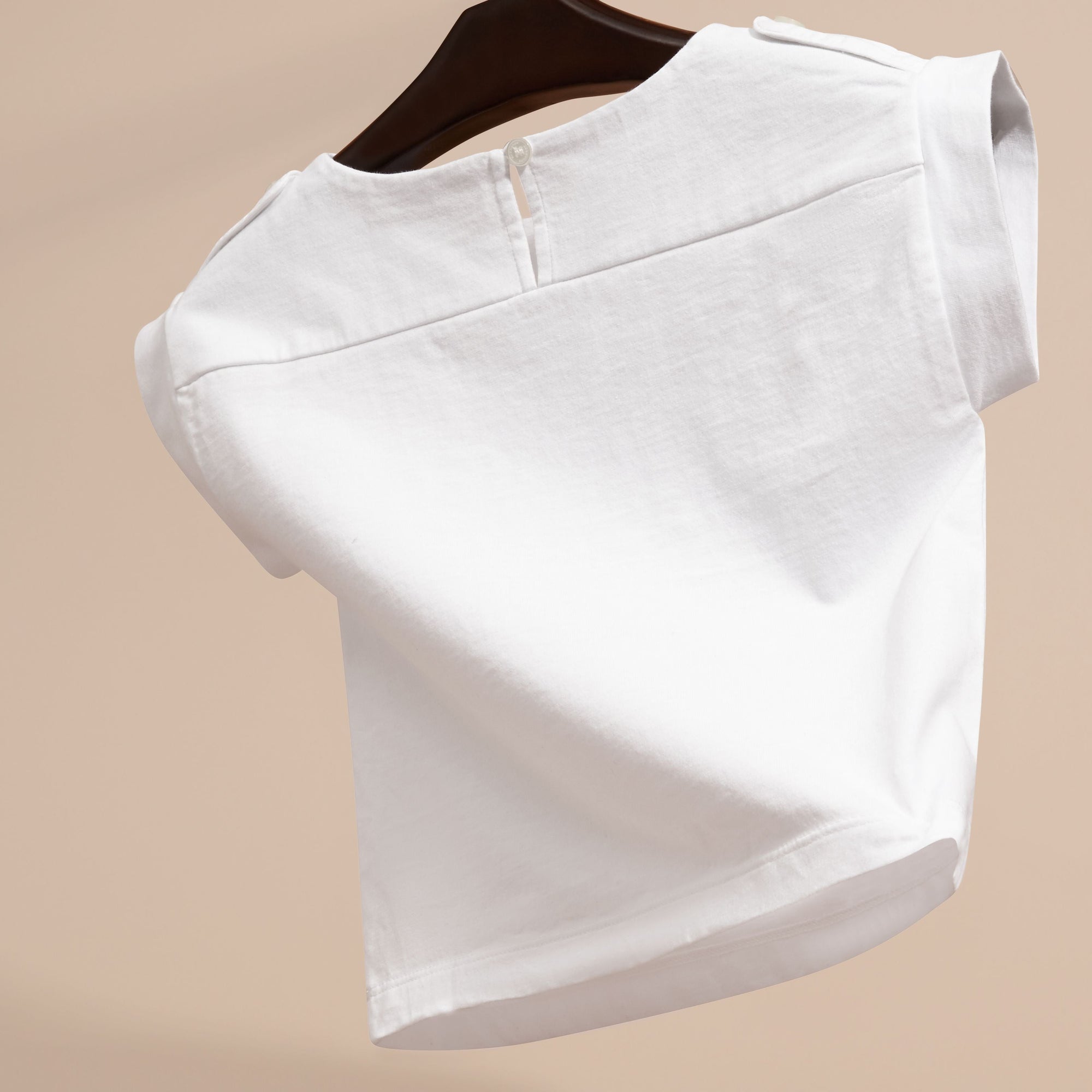 WHITE T-shirt en coton avec motif Hats off