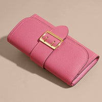 PINK AZALEA Portefeuille continental en cuir texturé