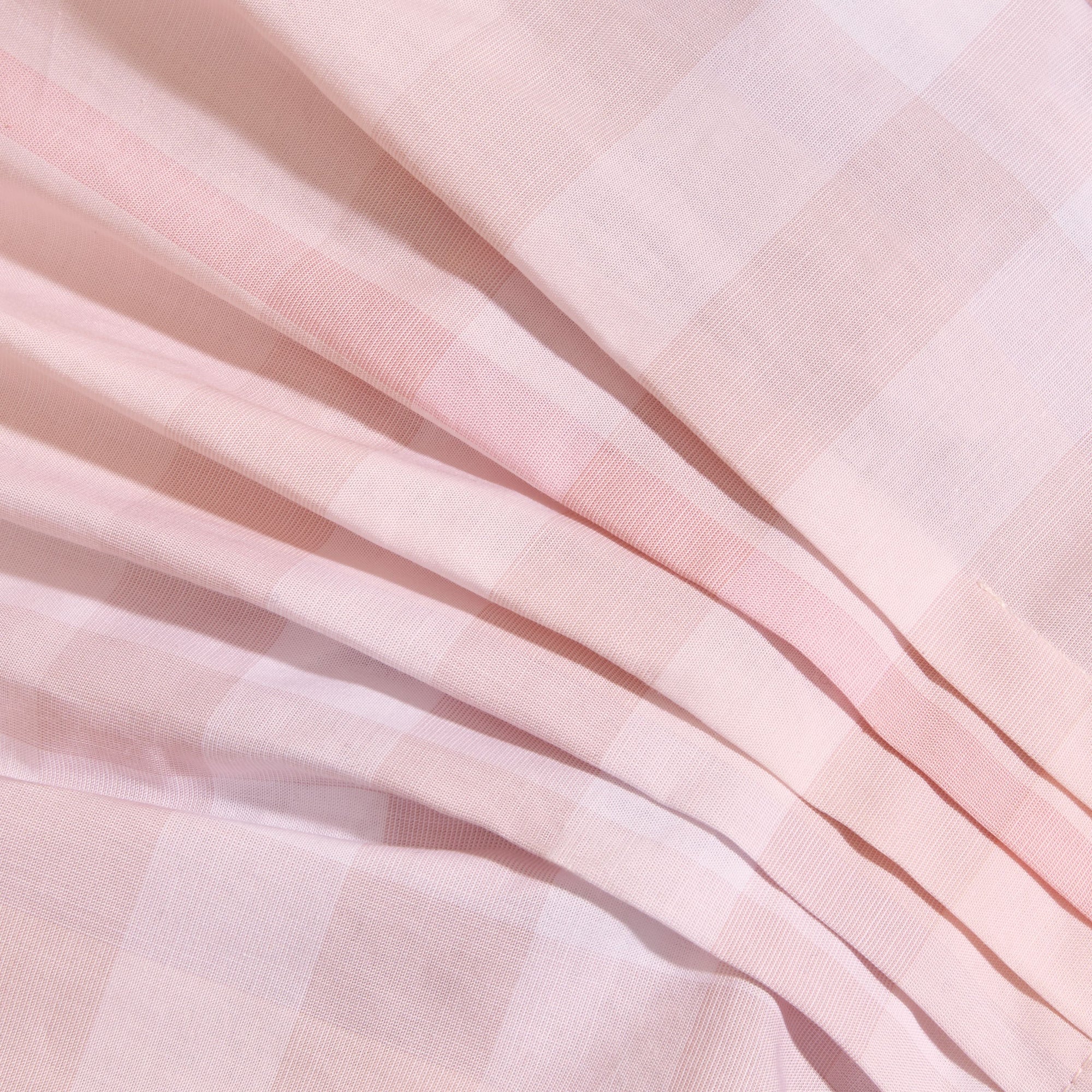ICE PINK Robe plissée en coton à motif check