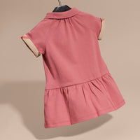 PINK AZALEA Robe en piqué de coton extensible à motif check
