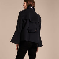 NAVY Caban en laine et cachemire avec manches cloches